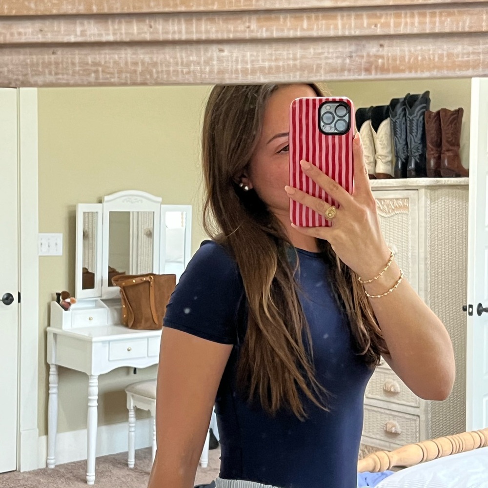 Women's Navy Bodysuit - Picture 2 of 2